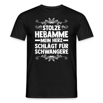 Geburtshelferin Hebamme - Männer T-Shirt - Schwarz - Vorne - AI Model Male 178 light (178cm)