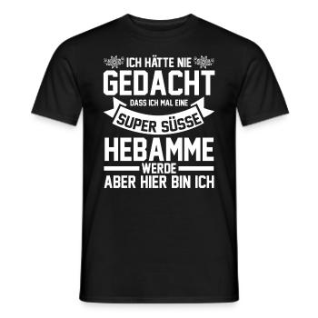 Geburtshelferin Hebamme - Männer T-Shirt - Schwarz - Vorne - AI Model Male 178 light (178cm)