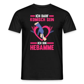 Geburtshelferin Hebamme - Männer T-Shirt - Schwarz - Vorne - AI Model Male 178 light (178cm)