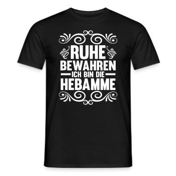 Geburtshelferin Hebamme - Männer T-Shirt - Schwarz - Vorne - AI Model Male 178 light (178cm)
