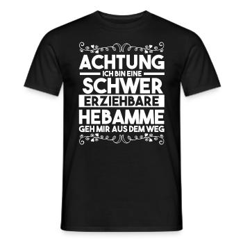 Geburtshelferin Hebamme - Männer T-Shirt - Schwarz - Vorne - AI Model Male 178 light (178cm)