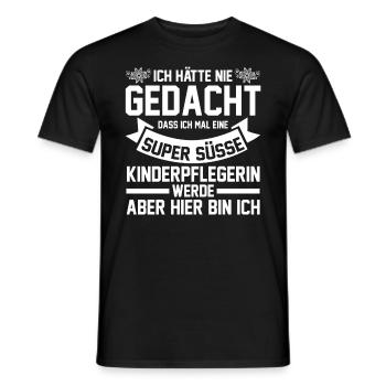 Erzieherin Kindergärtnerin Kinderpflegerin - Männer T-Shirt - Schwarz - Vorne - AI Model Male 178 light (178cm)