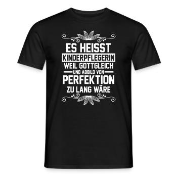 Erzieherin Kindergärtnerin Kinderpflegerin - Männer T-Shirt - Schwarz - Vorne - AI Model Male 178 light (178cm)