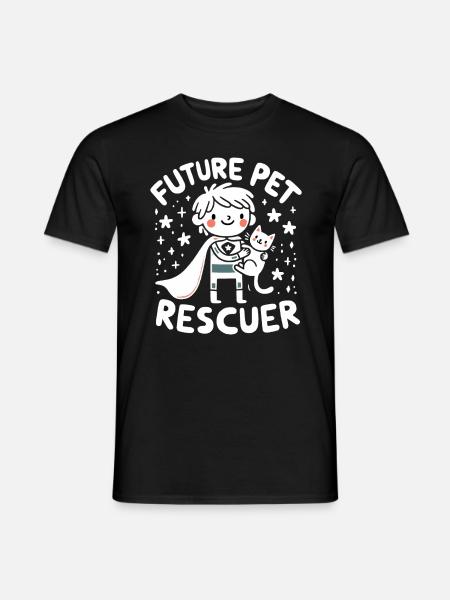 Future Pet Rescuer - Your Compassion - Men's T-Shirt - black
