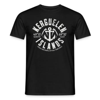 Kerguelen-Inseln - Männer T-Shirt - Schwarz - Vorne - AI Model Male 178 light (178cm)