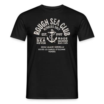 Club für raue See Les sables d Olonne - Männer T-Shirt - Schwarz - Vorne - AI Model Male 178 light (178cm)