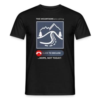 Mountain Leisure Graphics - Men's T-Shirt - black - Front - AI Model Male 178 light (178cm)