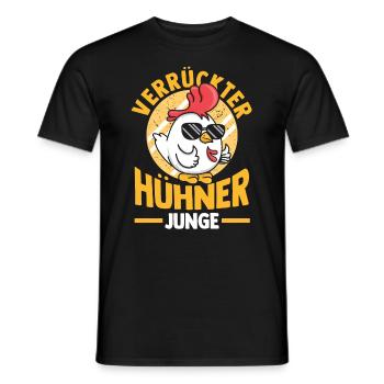 Huhn Hühnerstall Bauernhof Bauer Landwirt Hühner - Männer T-Shirt - Schwarz - Vorne - AI Model Male 178 light (178cm)