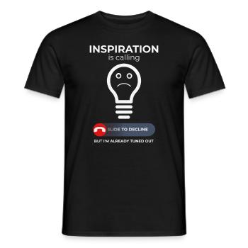 Luttes créatives – Inspiration et humour - T-shirt homme - noir - Devant - AI Model Male 178 light (178cm)