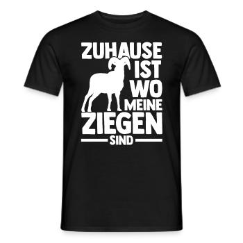 Ziege Ziegenbauer Bauernhof Landwirt Bauer Ziegen - Männer T-Shirt - Schwarz - Vorne - AI Model Male 178 light (178cm)