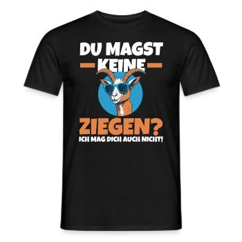 Ziege Ziegenbauer Bauernhof Landwirt Bauer Ziegen - Männer T-Shirt - Schwarz - Vorne - AI Model Male 178 light (178cm)