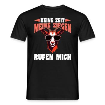 Ziege Ziegenbauer Bauernhof Landwirt Bauer Ziegen - Männer T-Shirt - Schwarz - Vorne - AI Model Male 178 light (178cm)