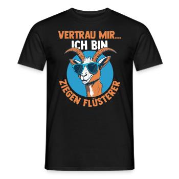 Ziege Ziegenbauer Bauernhof Landwirt Bauer Ziegen - Männer T-Shirt - Schwarz - Vorne - AI Model Male 178 light (178cm)
