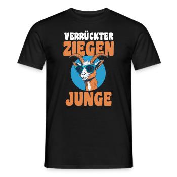 Ziege Ziegenbauer Bauernhof Landwirt Bauer Ziegen - Männer T-Shirt - Schwarz - Vorne - AI Model Male 178 light (178cm)