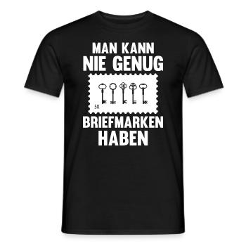 Philatelie Briefmarkensammlung Briefmarkensammler - Männer T-Shirt - Schwarz - Vorne - AI Model Male 178 light (178cm)