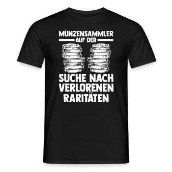 Numismatik Münzensammlung Münzensammler - Männer T-Shirt - Schwarz - Vorne - AI Model Male 178 light (178cm)