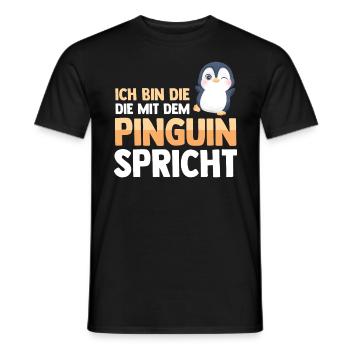 Pinguin - Männer T-Shirt - Schwarz - Vorne - AI Model Male 178 light (178cm)