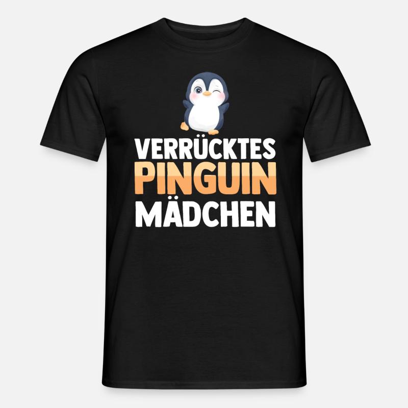 Pinguin - Männer T-Shirt - Schwarz