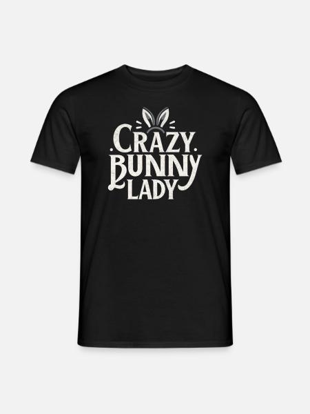 Crazy Bunny Lady - Men's T-Shirt - black