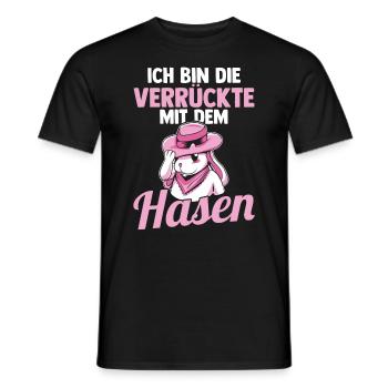 Kaninchen Hase - Männer T-Shirt - Schwarz - Vorne - AI Model Male 178 light (178cm)