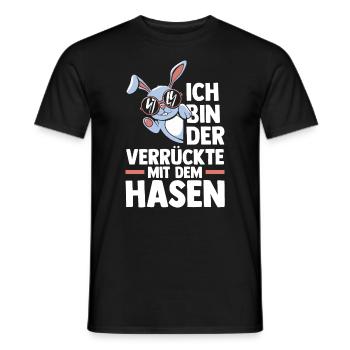 Kaninchen Hase - Männer T-Shirt - Schwarz - Vorne - AI Model Male 178 light (178cm)