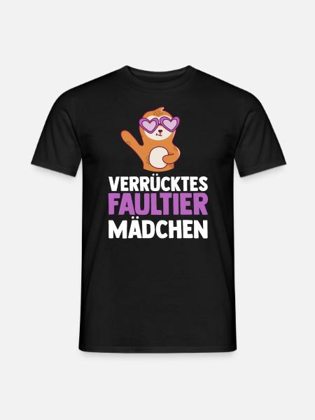 Faultier - Männer T-Shirt - Schwarz