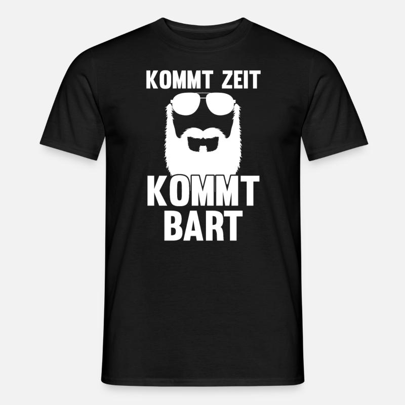 Bärtig Bartträger Schnurrbart Bart - Männer T-Shirt - Schwarz