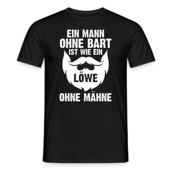Bärtig Bartträger Schnurrbart Bart - Männer T-Shirt - Schwarz - Vorne - AI Model Male 178 light (178cm)