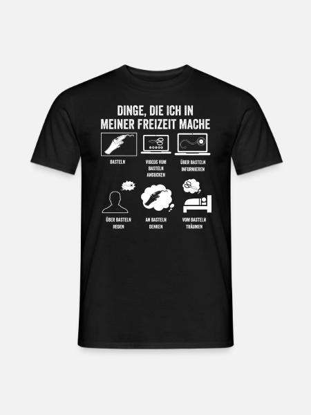 Bastler Bastelunterricht Basteln - Männer T-Shirt - Schwarz