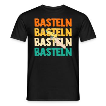 Bastler Bastelunterricht Basteln - Männer T-Shirt - Schwarz - Vorne - AI Model Male 178 light (178cm)