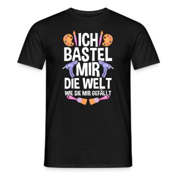 Bastler Bastelunterricht Basteln - Männer T-Shirt - Schwarz - Vorne - AI Model Male 178 light (178cm)