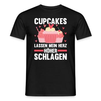 Backen Cupcakes - Männer T-Shirt - Schwarz - Vorne - AI Model Male 178 light (178cm)