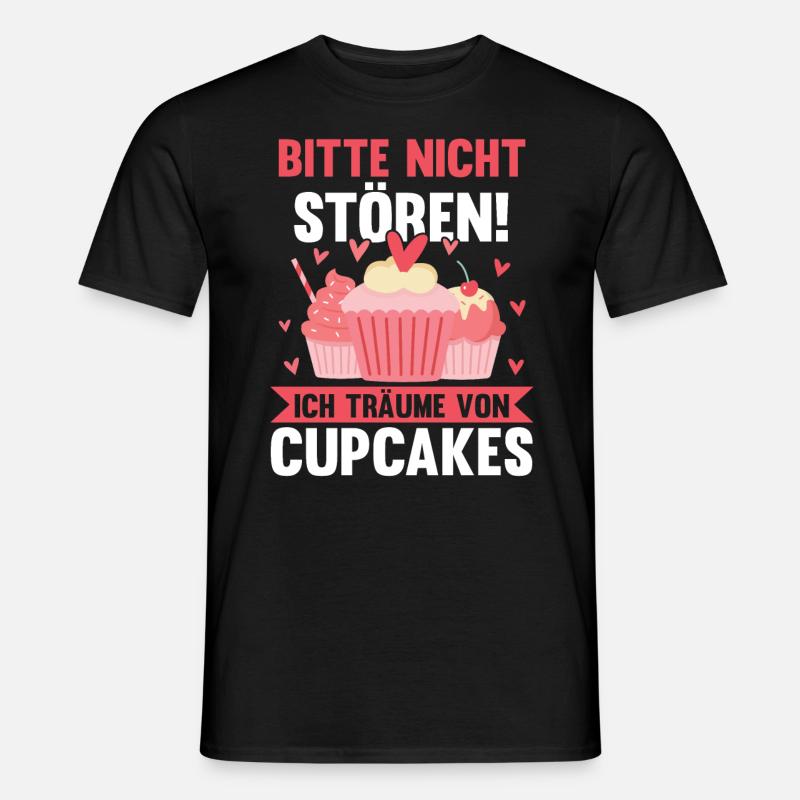 Backen Cupcakes - Männer T-Shirt - Schwarz
