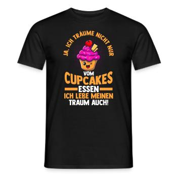 Backen Cupcakes - Männer T-Shirt - Schwarz - Vorne - AI Model Male 178 light (178cm)