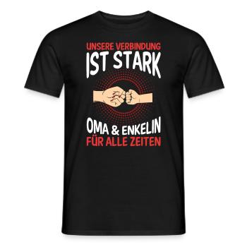 Oma Großmutter und Enkelin - Männer T-Shirt - Schwarz - Vorne - AI Model Male 178 light (178cm)