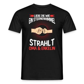 Oma Großmutter und Enkelin - Männer T-Shirt - Schwarz - Vorne - AI Model Male 178 light (178cm)