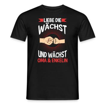 Oma Großmutter und Enkelin - Männer T-Shirt - Schwarz - Vorne - AI Model Male 178 light (178cm)