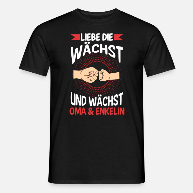 Oma Großmutter und Enkelin - Männer T-Shirt - Schwarz