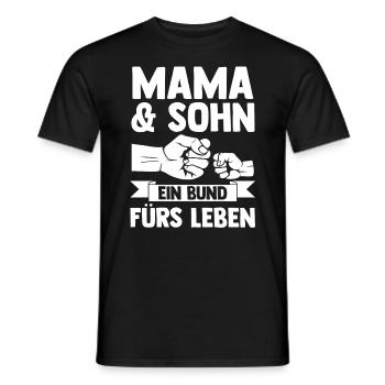 Mutter Muttertag Mama und Sohn - Männer T-Shirt - Schwarz - Vorne - AI Model Male 178 light (178cm)