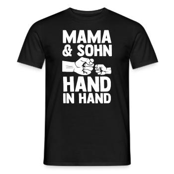 Mutter Muttertag Mama und Sohn - Männer T-Shirt - Schwarz - Vorne - AI Model Male 178 light (178cm)