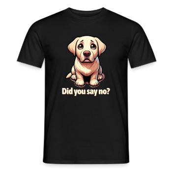 Mignon Labrador Retriever - T-shirt homme - noir - Devant - AI Model Male 178 light (178cm)