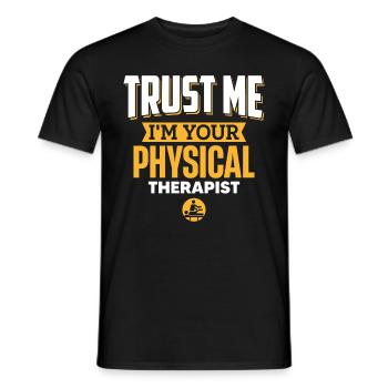 Croyez-moi, je suis votre kinésithérapeute - T-shirt homme - noir - Devant - AI Model Male 178 light (178cm)