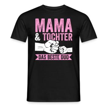 Mutter Muttertag Mama und Tochter - Männer T-Shirt - Schwarz - Vorne - AI Model Male 178 light (178cm)