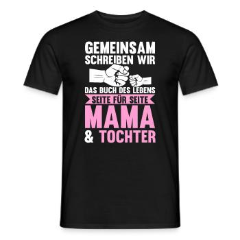 Mutter Muttertag Mama und Tochter - Männer T-Shirt - Schwarz - Vorne - AI Model Male 178 light (178cm)