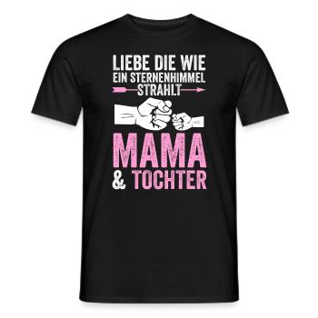 Mutter Muttertag Mama und Tochter - Männer T-Shirt - Schwarz - Vorne - AI Model Male 178 light (178cm)