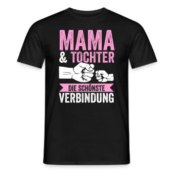 Mutter Muttertag Mama und Tochter - Männer T-Shirt - Schwarz - Vorne - AI Model Male 178 light (178cm)