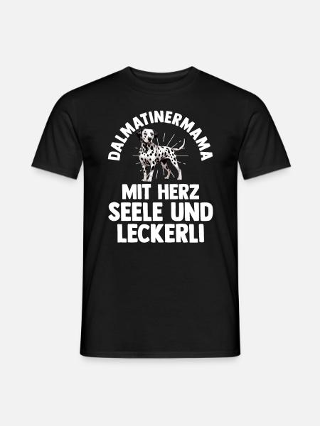 Hund Dalmatiner - Männer T-Shirt - Schwarz