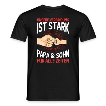 Papa Sohn Vater Familie Geschenk - Männer T-Shirt - Schwarz - Vorne - AI Model Male 178 light (178cm)