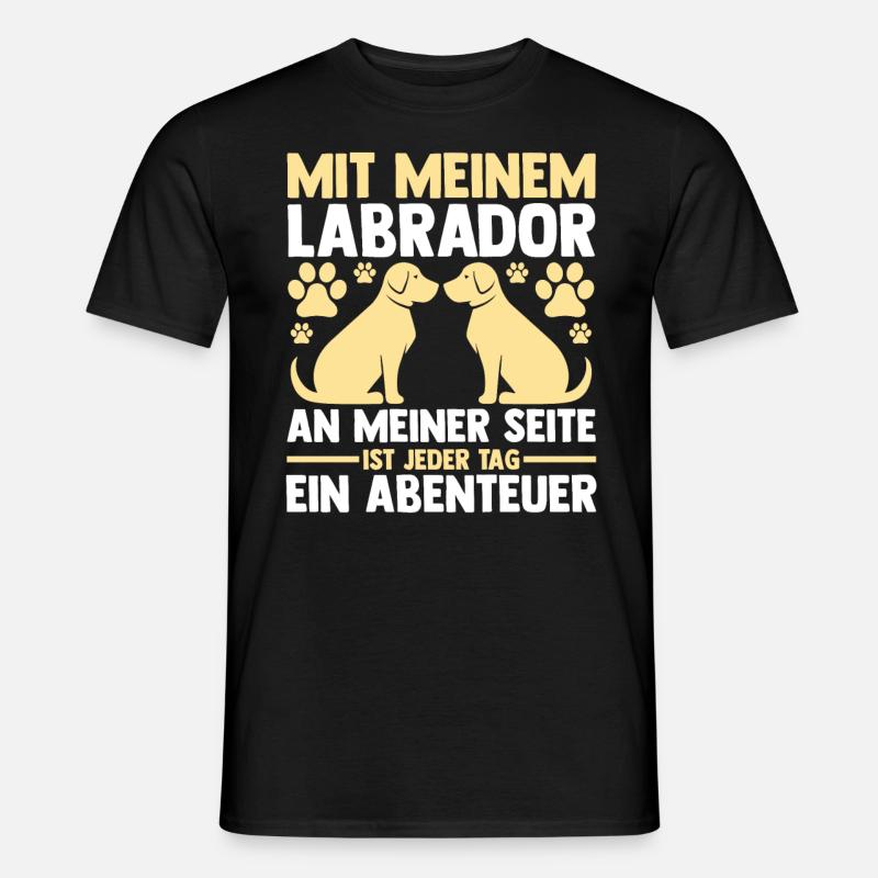 Hund Labrador - Männer T-Shirt - Schwarz