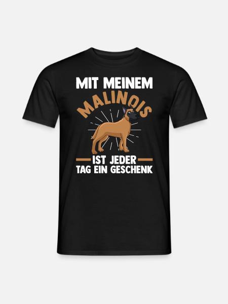 Belgischer Schäferhund Hund Malinois - Männer T-Shirt - Schwarz